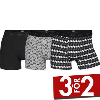 JBS Kalsonger 3P Organic Cotton Boxer Tights Svart/Grå ekologisk bomull Medium Herr