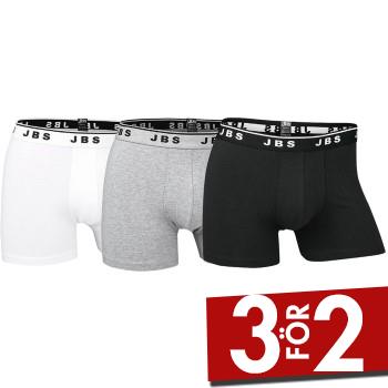 JBS Kalsonger 3P Organic Cotton Boxer Tights Svart/Vit ekologisk bomull Small Herr