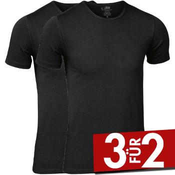 JBS 2P Bamboo Crew Neck T-shirt Schwarz Large Herren
