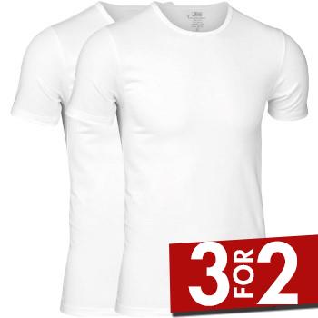 JBS 2P Bamboo Crew Neck T-shirt Hvit XX-Large Herre