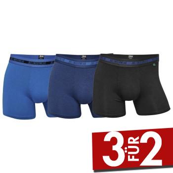 JBS 3P Bamboo Boxers Schwarz/Blau X-Large Herren