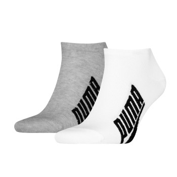 Puma Strømper 2P Lifestyle Sneaker Sock Hvit/Grå Str 43/46