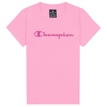 Bilde av Champion Classics Crewneck T-shirt For Girls Rosa Bomull 146-152