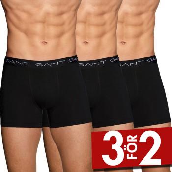 Gant Kalsonger 3P Cotton Stretch Boxer Svart bomull X-Large Herr