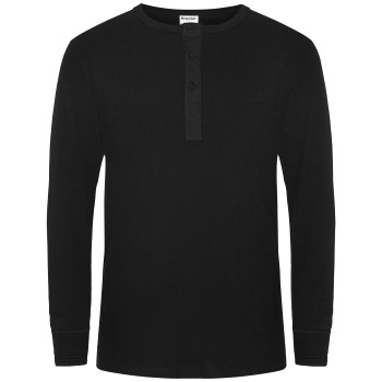 Resteröds Organic Cotton Grandpa Long Sleeve Svart økologisk bomull Large Herre