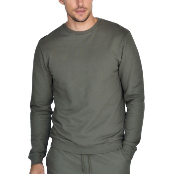 Bilde av Bread And Boxers Organic Cotton Men Sweatshirt Oliven økologisk Bomull Medium Herre