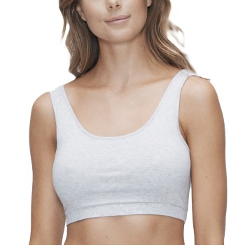 JBS of Denmark Bh Bamboo Bra Top Wide Straps Lysegrå Small Dame