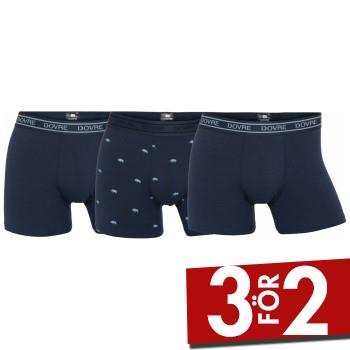 Dovre Kalsonger 3P Bamboo Boxer Tights M&ouml;rkbl&aring; Small Herr