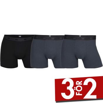 Dovre Kalsonger 3P Bamboo Boxer Tights Svart/Gr&aring; Small Herr
