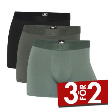 Dovre Kalsonger 3P Bamboo Boxer Tights Svart/Gr&ouml;n Small Herr