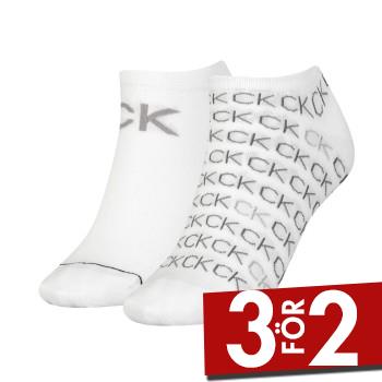 Calvin Klein Strumpor 2P Callie Sneaker Logo Sock Vit Strl 40/46 Dam