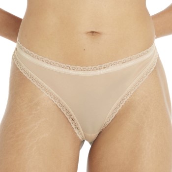 Bilde av Calvin Klein Truser Bottoms Up Refresh Thong Beige Polyamid Medium Dame