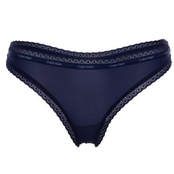 Bilde av Calvin Klein Truser Bottoms Up Refresh Thong Marine Polyamid X-large Dame