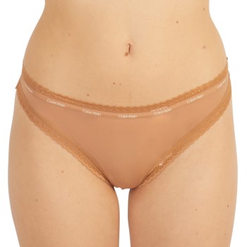 Bilde av Calvin Klein Truser Bottoms Up Refresh Thong Lysbrun Polyamid Small Dame