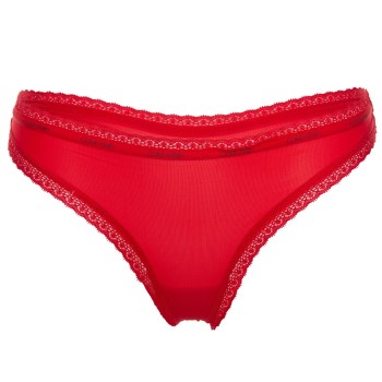 Bilde av Calvin Klein Truser Bottoms Up Refresh Thong Rød Polyamid Large Dame