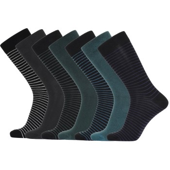 Bilde av Claudio Strømper 7p Organic Cotton Socks Mixed Str 40/47 Herre