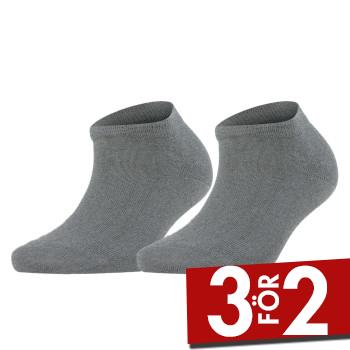 Falke Strumpor 2P Women Casual Happy Sneaker Sock Gr&aring; Strl 39/42 Dam
