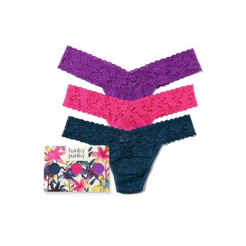 3-Pack Hanky Panky Low Rise Lace Thong 