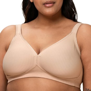 Triumph BH Modern Soft Cotton Soft Bra Beige C 110 Dame