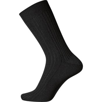 Bilde av Egtved Strømper Wool Broadrib Sock Svart Ull Str 38/40