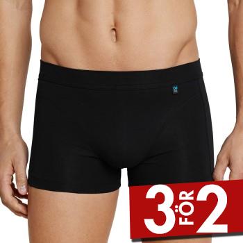 Schiesser Kalsonger Long Life Cotton Shorts Svart bomull Small Herr