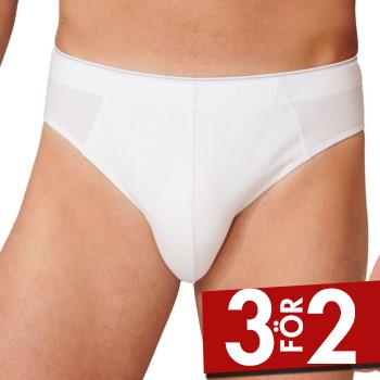 Schiesser Kalsonger 95-5 Organic Cotton Mini Brief Vit ekologisk bomull Small Herr