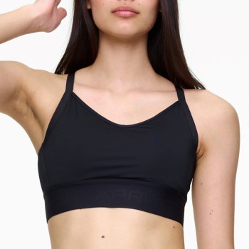 Bilde av Kari Traa Bh Fröya Wool Sports Bra Svart Polyester Large Dame