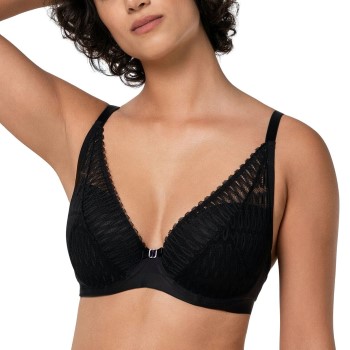 Triumph BH Aura Spotlight Plunge Bra Svart B 90 Dame