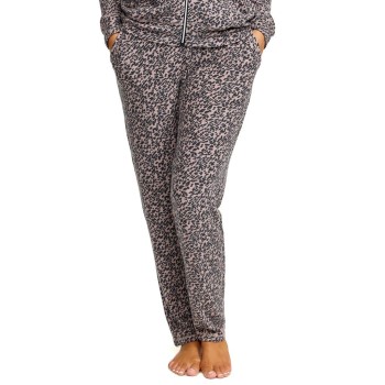 Produktfoto för Damella Knitted Lounge Pants Rosa Mönstrad Small Dam