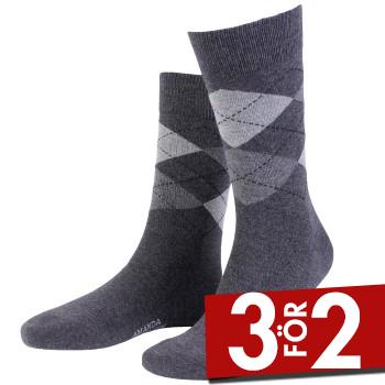 Amanda Christensen Strumpor True Ankle Argyle Sock Antracit Strl 39/42 Herr