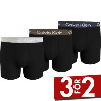 Calvin Klein Kalsonger 3P Modern Structure Recycled Boxer Brief Flerf&auml;rgad Small Herr