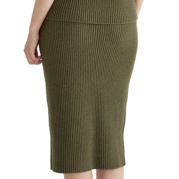 Pierre Robert Capsule Wool Pencil Skirt