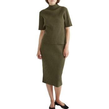 Pierre Robert Capsule Wool Pencil Skirt