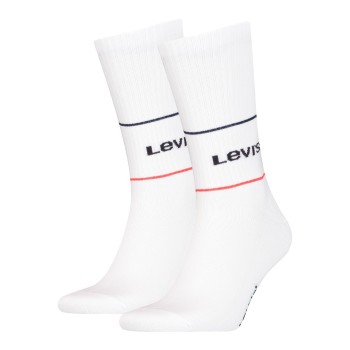 Levis Strømper 2P Organic Cotton Sock Hvit Str 43/46