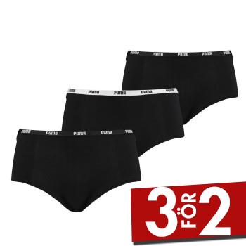 Puma Trosor 3P Iconic Cotton Mini Shorts Svart bomull X-Small Dam