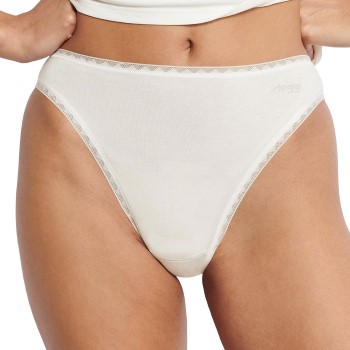 Sloggi Truser 2P Go Tai Hvit bomull X-Small Dame
