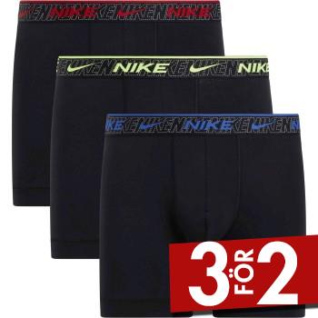 Nike Kalsonger 3P Everyday Essentials Cotton Stretch Boxer Bl&aring;/R&ouml;d bomull Small Herr