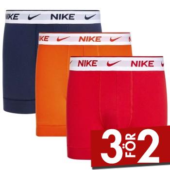 Nike Kalsonger 6P Everyday Essentials Cotton Stretch Trunk Bl&aring;/R&ouml;d bomull Small Herr