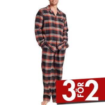 Alternativ bild 0 för Jockey Cotton Flannel Pyjama Svart bomull Medium Herr