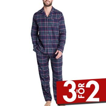 Alternativ bild 0 för Jockey Cotton Flannel Pyjama Navy bomull Large Herr