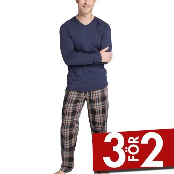 Jockey Pyjama 11 Mix Blå/Brun Large Herr | apparel & accessories - clothing - sleepwear & loungewear | ModeLejon