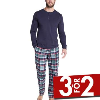 Jockey Pyjama 11 Mix Cotton Blå/Grön bomull X-Large Herr | apparel & accessories - clothing - sleepwear & loungewear | ModeLejon