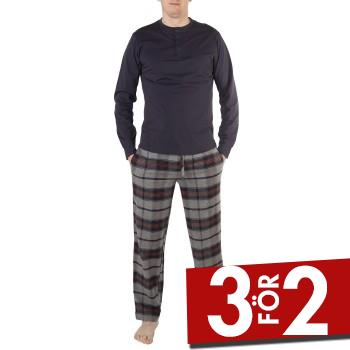 Alternativ bild 0 för Jockey Pyjama 11 Mix Cotton Blå/Grå bomull Small Herr