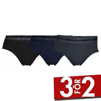 JBS Kalsonger 3P Bamboo Boxer Brief Blå/Grå Small Herr