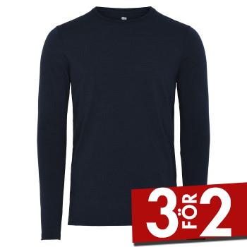 Dovre Organic Wool Long Sleeve Shirt Marin merinoull Small Herr