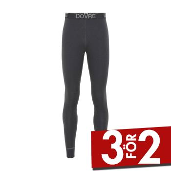 Dovre Organic Wool Long Johns Gr&aring; merinoull Small Herr