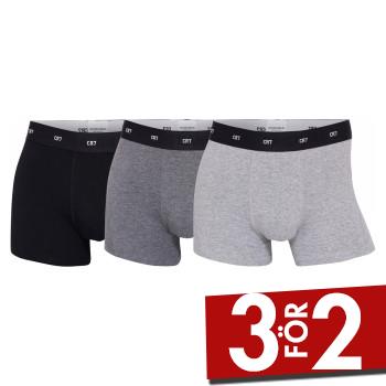 CR7 Cristiano Ronaldo Kalsonger 3P Bamboo Trunks Svart/Gr&aring; Small Herr