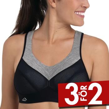 Anita BH Active Wool Sport Bra Svart A 70 Dam