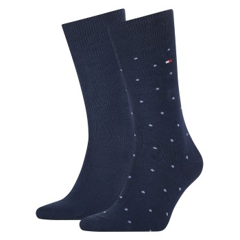 Bilde av Tommy Hilfiger Strømper 2p Men Dot Socks Marine Str 39/42 Herre