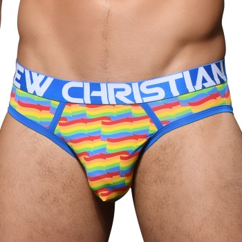 Bilde av Andrew Christian Almost Naked Pride Flag Jock Mixed Polyamid X-large Herre